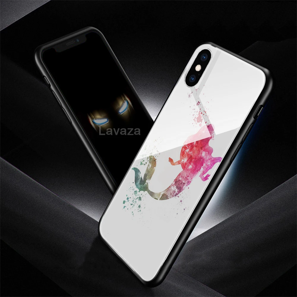 Lavaza Ариэль маленькая Русалочка стеклянный чехол для телефона Apple iPhone 11 Pro XR X XS Max 6 6S 7 8 Plus 5 5S SE
