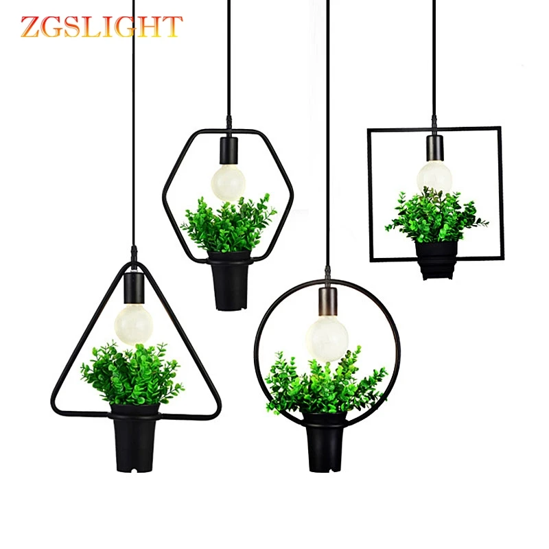 

Industrial Antique Countryside Style Plant Pendant Lights Wrought Iron Lighting Decorative Kitchen Restaurant Hotel Ceiling Lamp