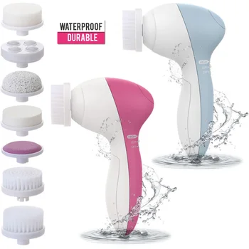 

7 In 1 Face Cleansing Brush Electric Face Cleaner Washing Machine Spa Skin Care Massager Facial Cleanser Face Cleansing Brush