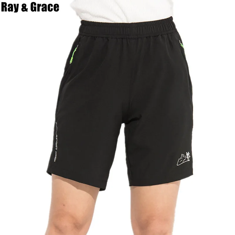 

RAY GRACE Women Summer Sport Shorts Quick Drying Training Exercise Running Shorts Outdoor Reflective Trekking Hiking Trousers