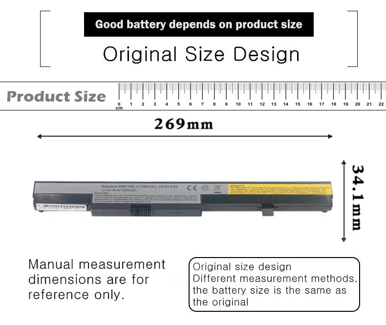 Аккумулятор для ноутбука lenovo B40 B40-70 B50 B50-45 N40 N40-70 L13L4A01 L13M4A01 L12L4E55 45N1184 45N1185 4ICR18/65 4ICR18/66