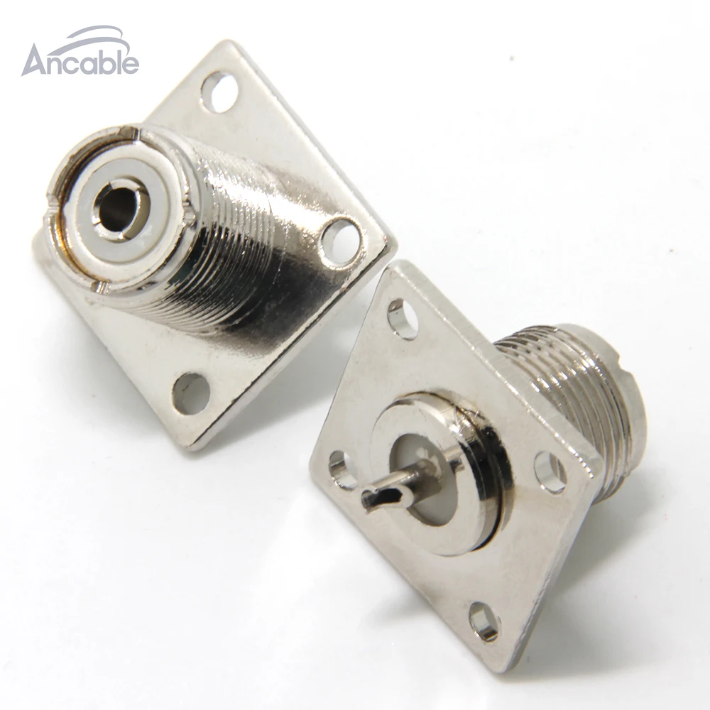 

SO239 UHF PL259 Jack Panel Mount for CB Ham Radio Antenna,2-Pack