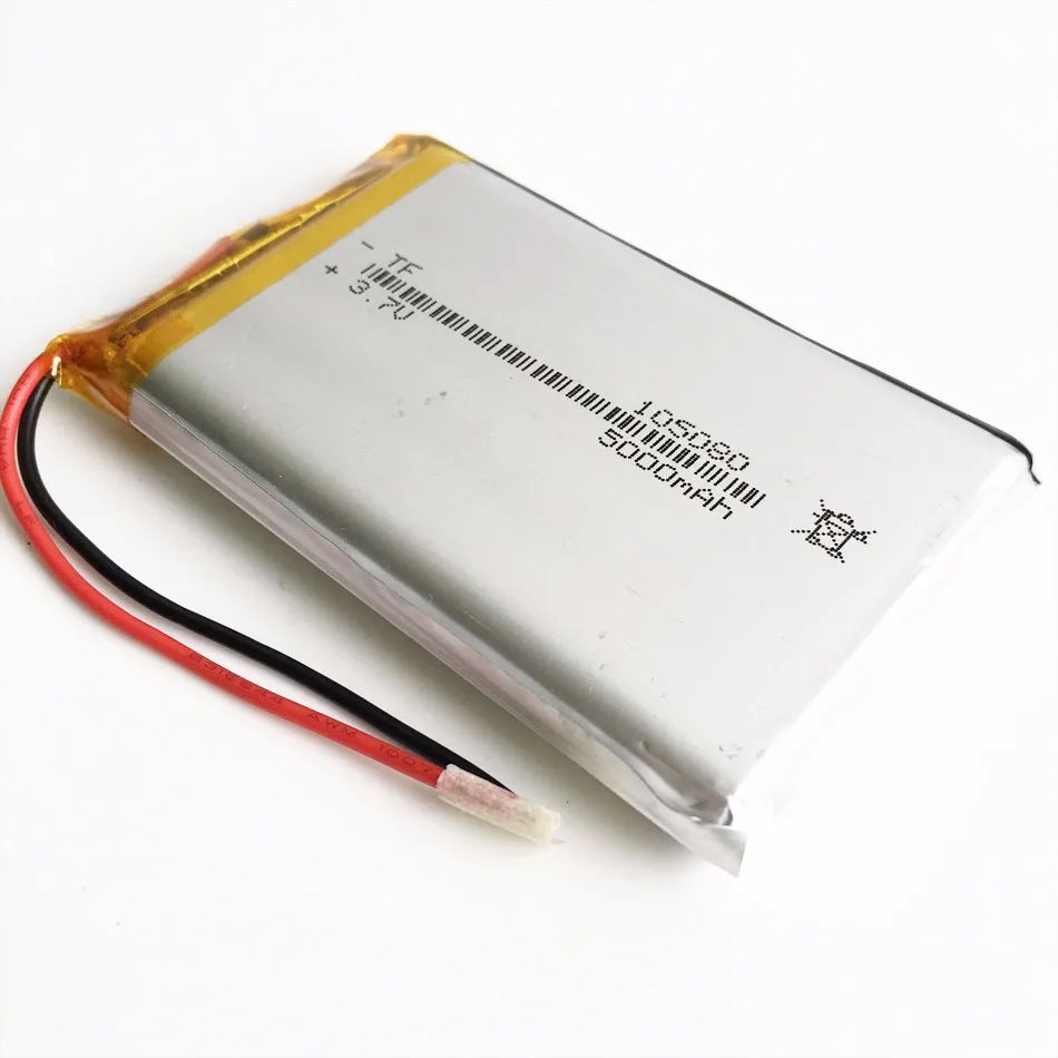 3,7 V 5000mAh литий-полимерная LiPo аккумуляторная батарея для power bank видео psp ноутбука MID PAD переносной планшетный ПК 105080