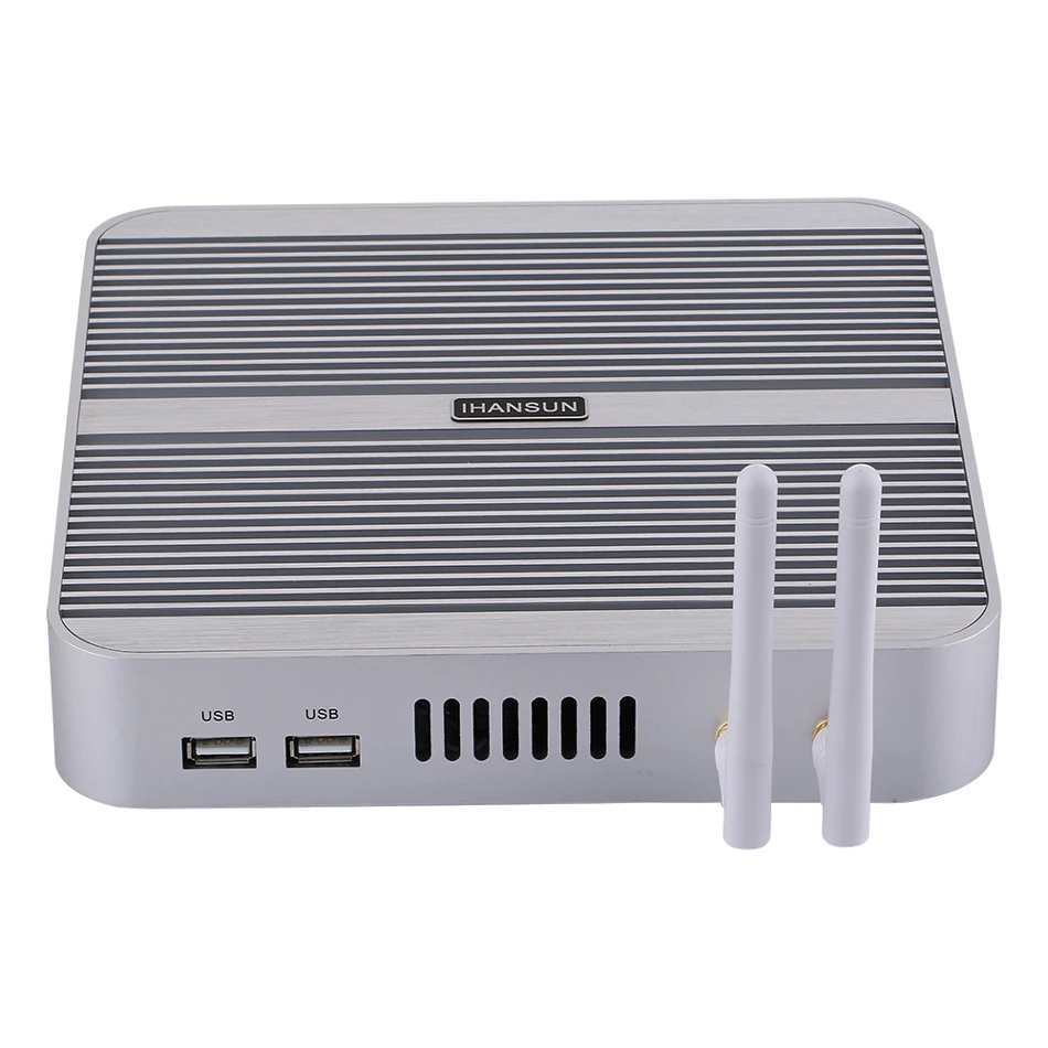 Fanless Mini PC,Intel Core I7 4500U,Windows 10/Ubuntu,Silver,[HUNSN BM01L],(WiFi/1HD/1VGA/4USB3.0/2USB2.0/1LAN