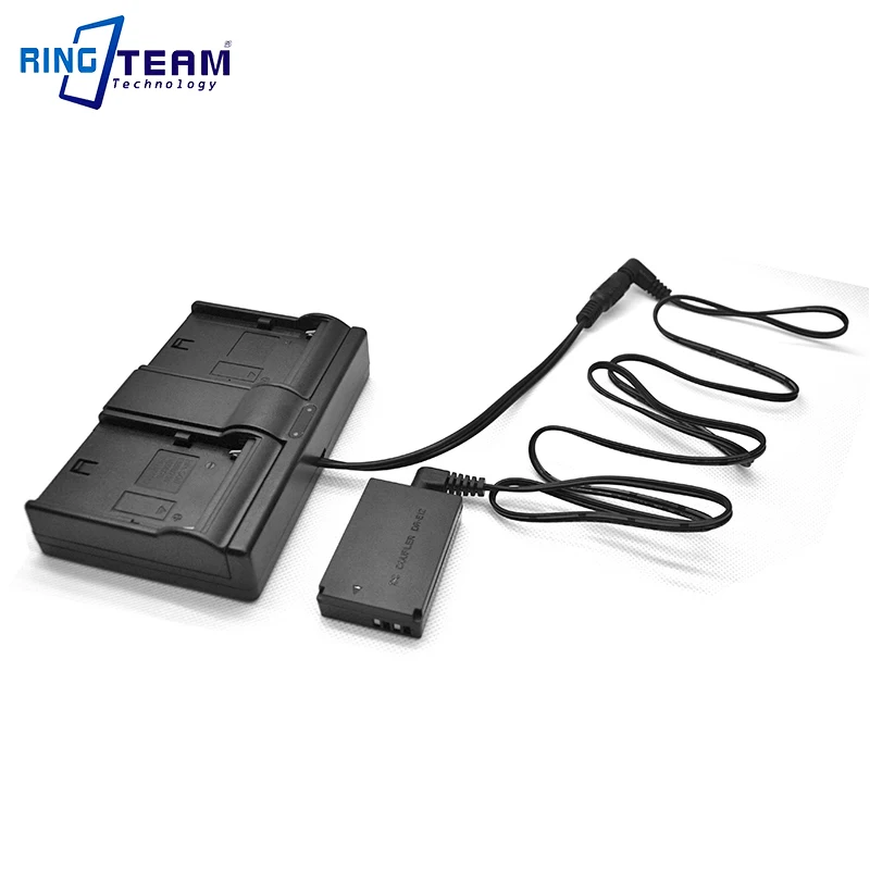 NP F970 NP F750 F550 Dual Channel Battery Power Adapter + LP E12 DR E12