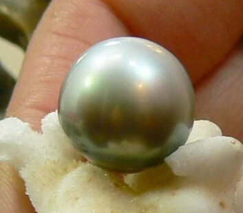 

Hot sell ->@@ N643 PERFECT NATURAL 13MM AUSTRALIAN SOUTH SEA GENUINE GREY SILVER LOOSE PEARL -Top quality free shipping