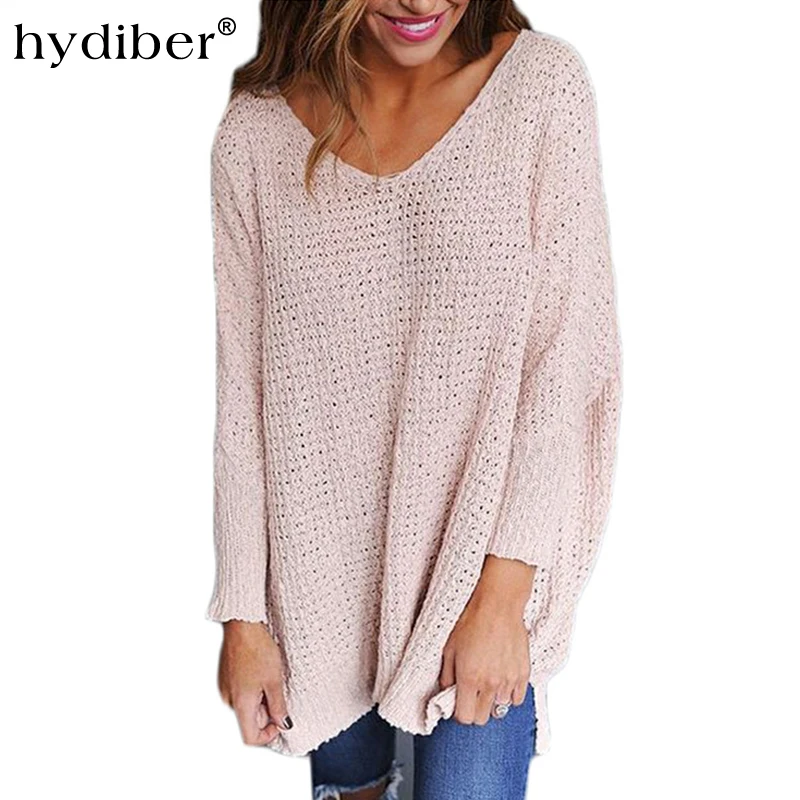 2018 new fashion elegant women V thick sweater coat collar S M XL