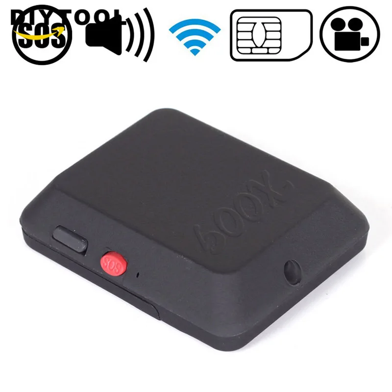 Sidougeri Mini GSM Locator with Camera Monitor Video Tracker Real Time Tracking and Listening GPS Tracker with SOS Button X009 