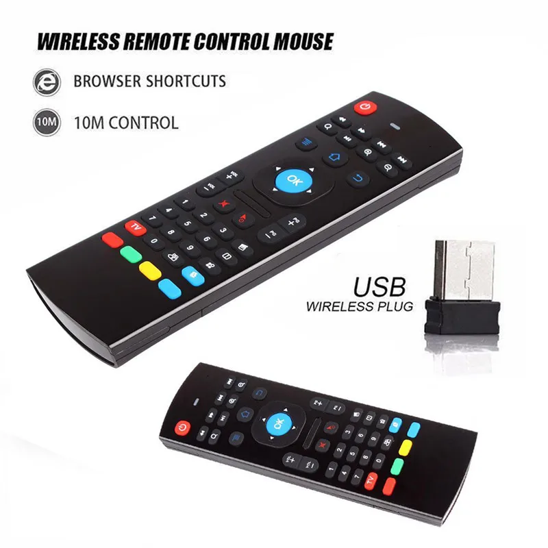 Беспроводная Клавиатура Fly Air Mouse MX3 2 4G пульт дистанционного управления для Smart TV Box