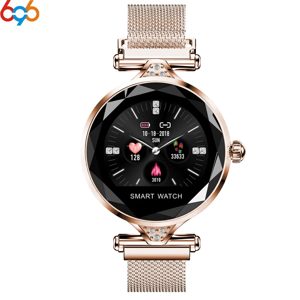 696 Новое поступление Для женщин модные часы Smart Watch H1 крови Давление монитор