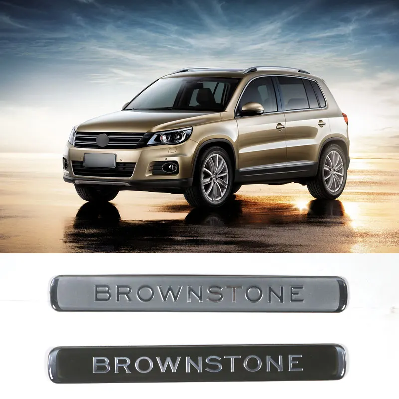 

For VW Volkswagen Porsche Society Welldom Government Sector Brownstone Executive White Black Fender Trunk Emblem Sticker Decal