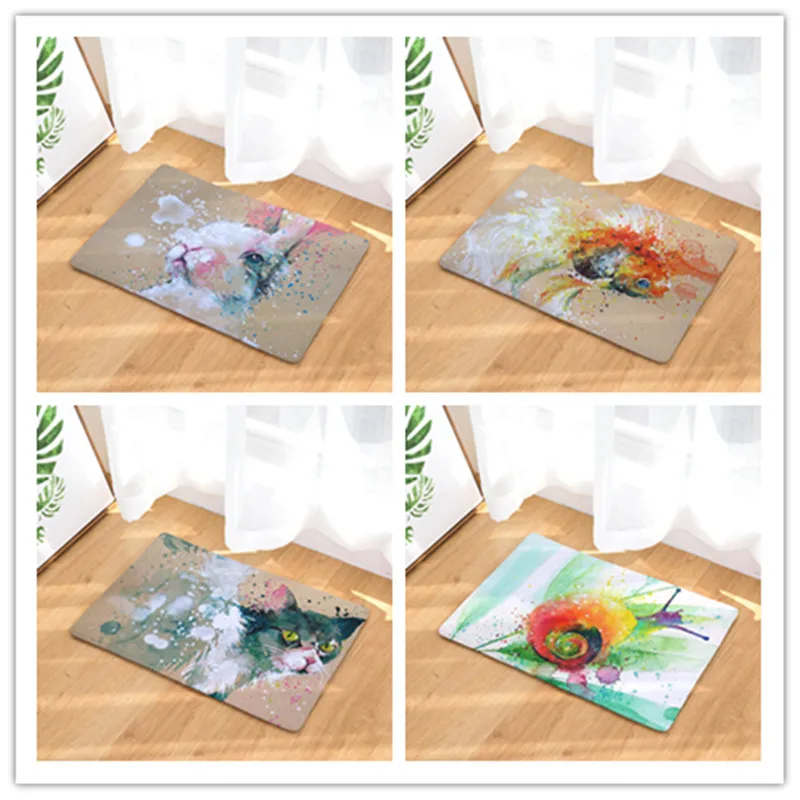 Baru Tiba Menerima Rumah Flanel Tikar Dingin Hewan Pola Karpet