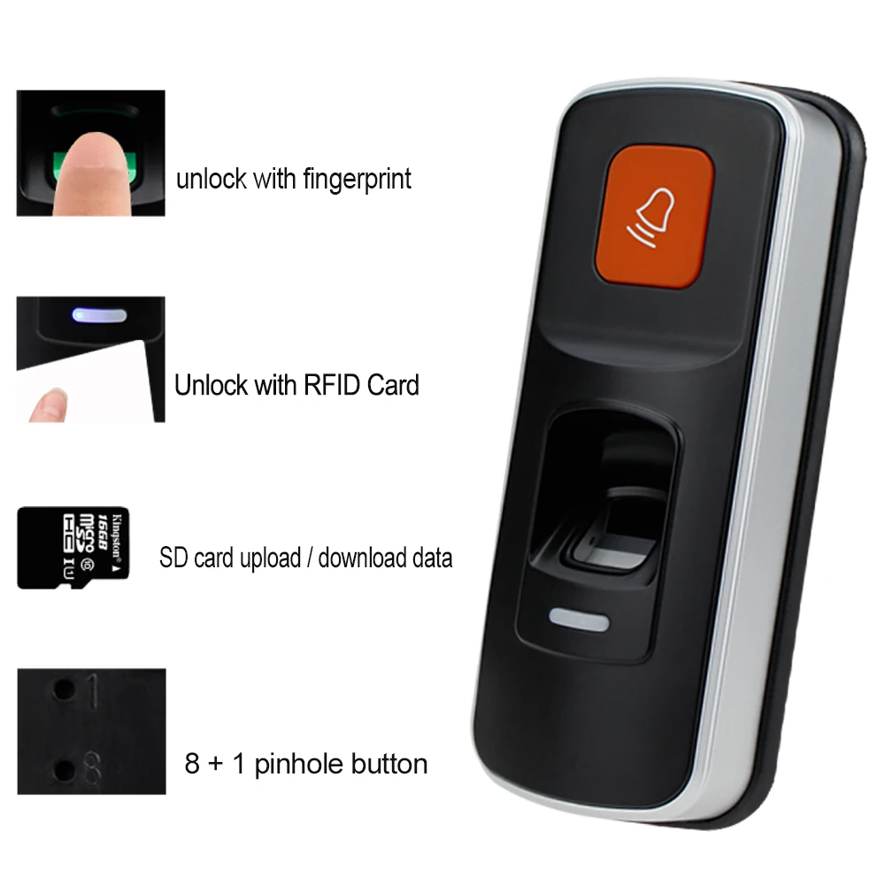 Автономная RFID система контроля доступа по отпечатку пальца биометрический