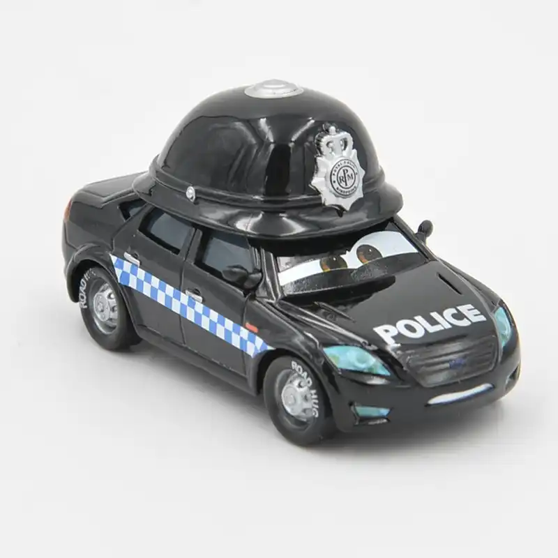 Disney Pixar Cars Lightning Mcqueen coche de dibujos animados negro Mark Wheelsen gris UK policía Diecast Metal Juguetes Coche para niños regalos|metal toy cars|pixar carstoy car - AliExpress