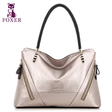 FOXER Luxury Famous designer Brand Women Leather Handbags Fashion shoulder Bag Ladies bag Women’s 2016 new Handle Bag