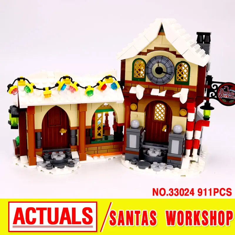 

Winter Christmas Series The Father Christmas' Working Room Winter Toy Shop 10245 Building Blocks Bricks Educational Toys 33024