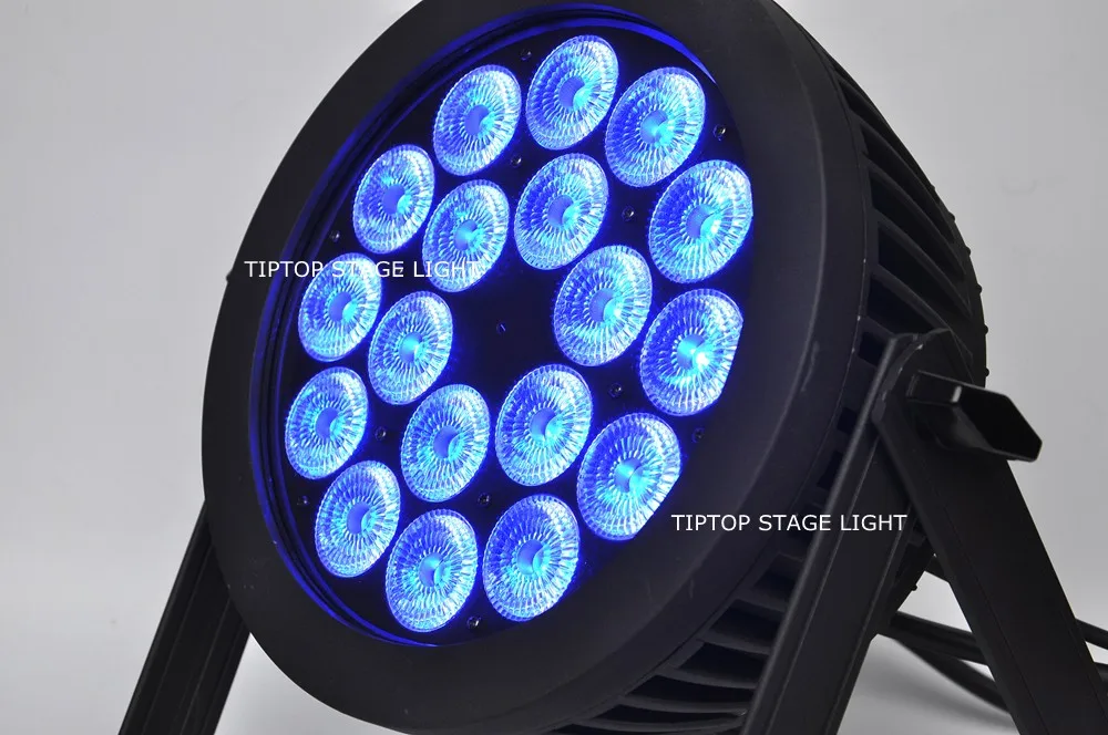 6IN1 кейс 18x18 Вт 6IN1 RGBWAP Led Par 64 диско ди-Джея свет для сцены парти свет IP65 Водонепроницаемый для внутреннего/открытый бесшумный 6/10CH