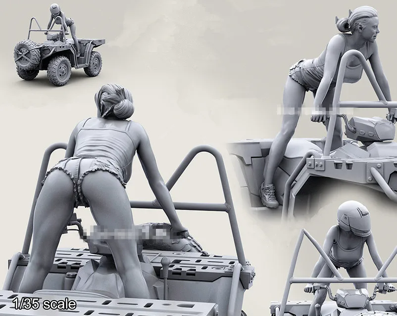 

1:35 Resin Figure Model Kit Unassambled Unpainted //X286 (NO CAR)