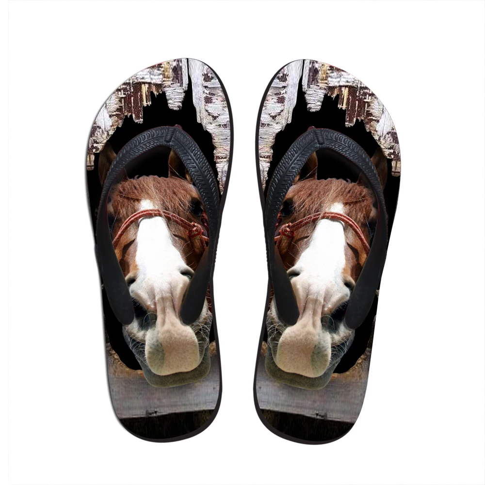 horse print slippers