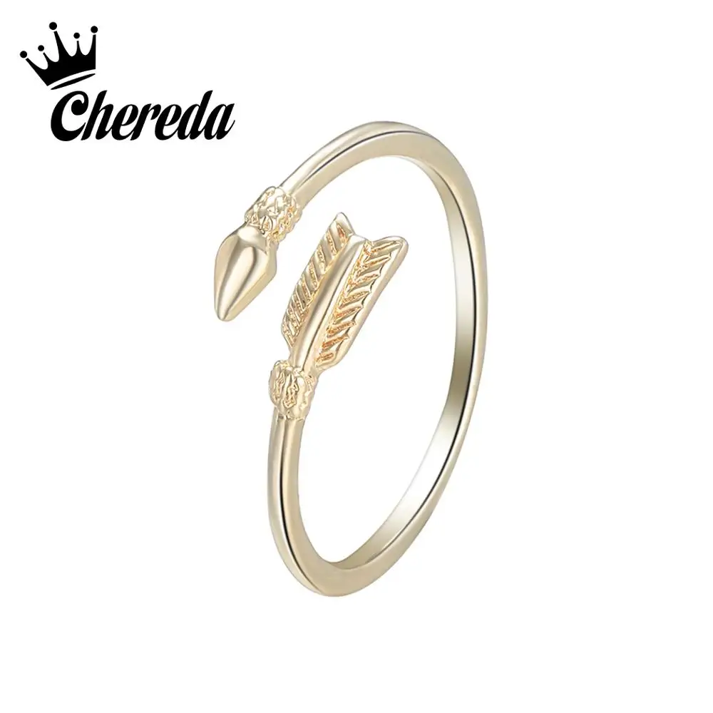 

Chereda Simple Arrow Rings Adjustable Party Finger Ring for Women Silver Midi Finger Ring Charm Jewelry Gift Anel mujer
