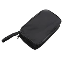Bolsa de herramientas a prueba de agua, bolsa de lona negra para multímetro Digital de la serie UT61, de tela duradera de 20x12x4cm