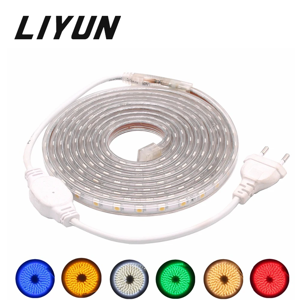 AC 220V 5050 led strip Waterproof tape flexible led strips lights 60