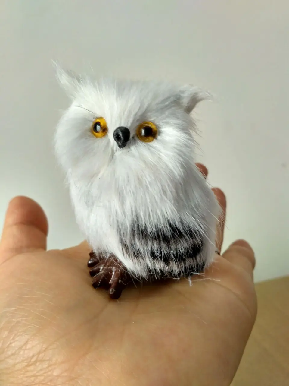 

mini cute simulation owl toy polyethylene&fur right owl doll gift about 7x5cm 0856
