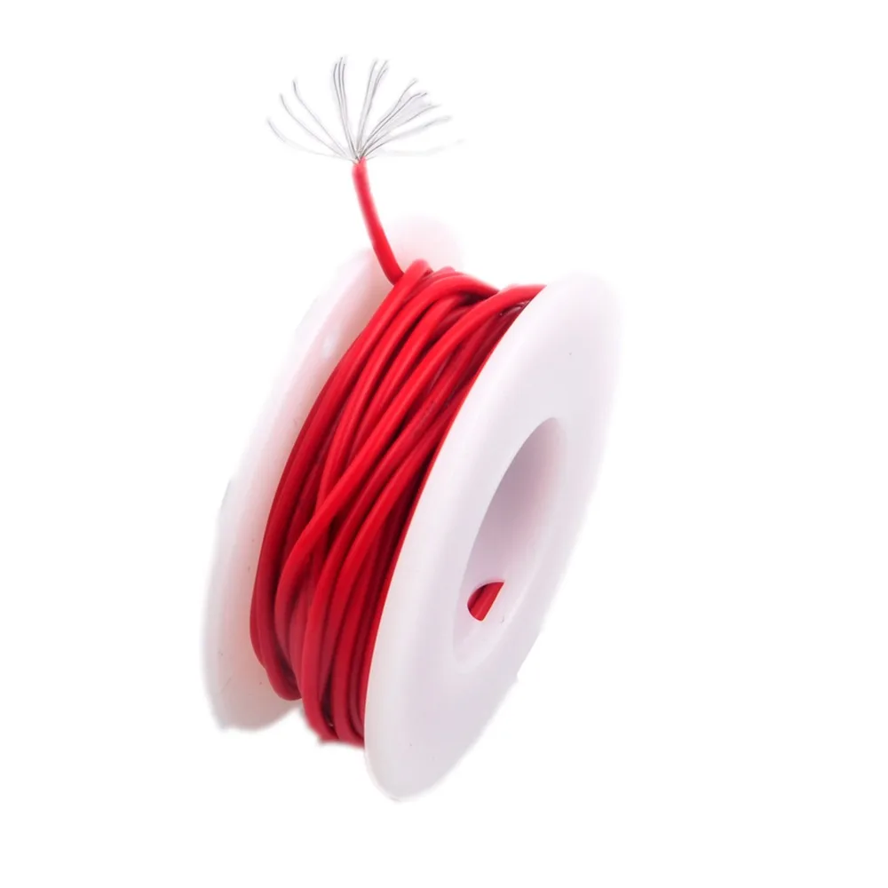 RCmall 22AWG гибкий 1007 провод электрический провод 22 Калибр Копер крюк вверх многожильный провод 300 в красный 5 м ПВХ UL DIY0070 DIYmall