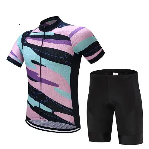jersey and pants Быстросохнущий набор из Джерси для велоспорта, мужская летняя одежда для велоспорта, профессиональная гоночная одежда для горного велосипеда, костюм, спортивная форма, одежда для Майо - Цвет: jersey and pants