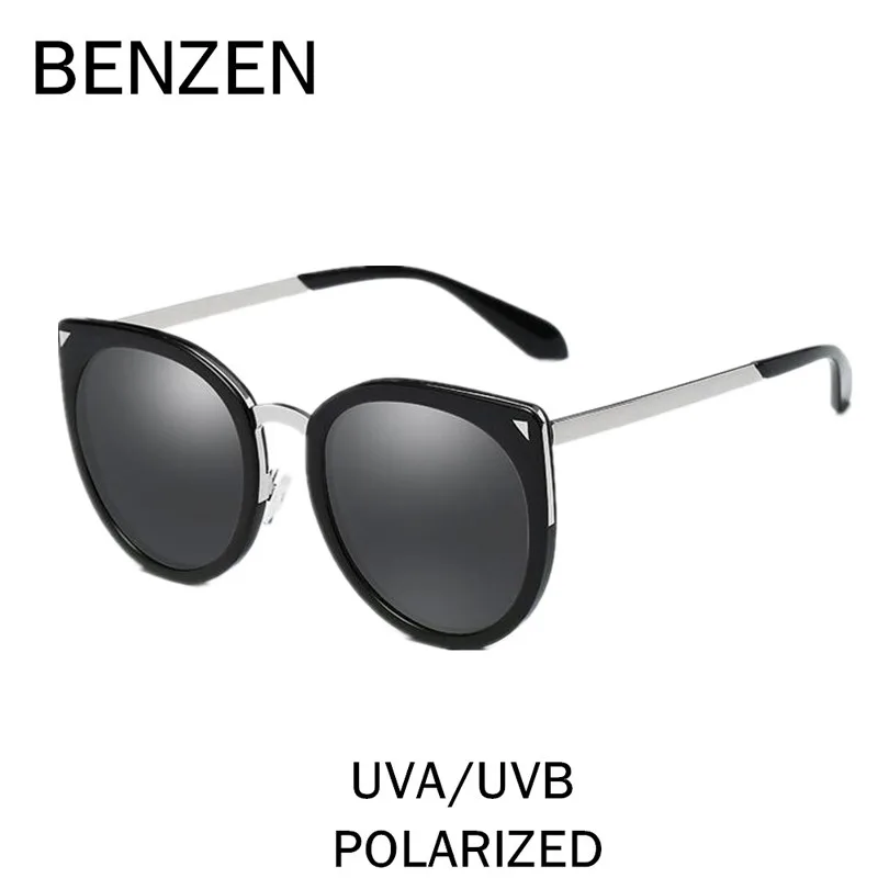 

BENZEN Sunglasses Women Polarized Oversized Female Sun Glasses Vintage Cat Eye Glasses For Women Shades With Case 6289