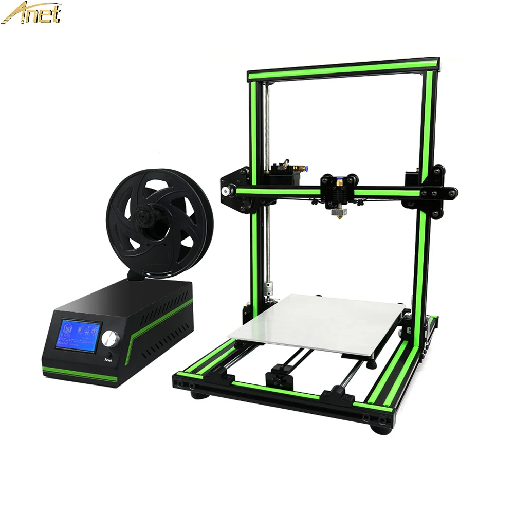 

E10 3D Printer Upgraded High Quality Extruder Plus Size LCD12864 Desktop CheapPrice Full Metal Frame 3d Printer Kit impresora 3d
