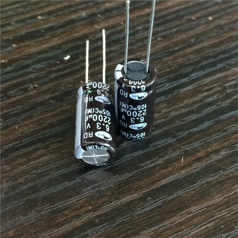 30 шт. 2200 мкФ 6 3 V SAMWHA RD серия широкий диапазон температур 10x20 мм 6.3V2200uF алюминиевый