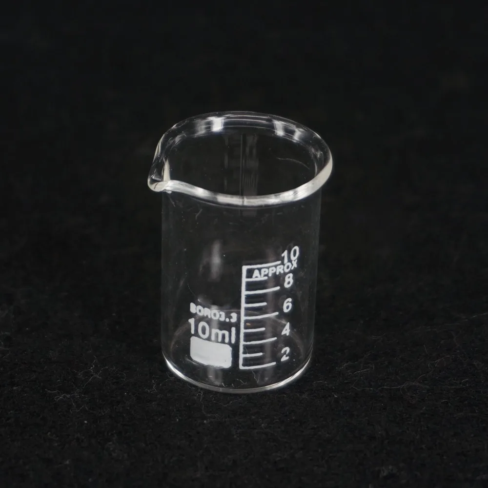 10 мл низкая форма Beaker Chemistry Lab G3.3 боросиликатное стекло Тяжелая стена|beaker chemistry|beaker