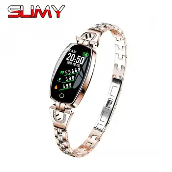 

Slimy Women H8 Smart Bracelet Heart Rate Sleep Monitor Smart Band Blood Pressure Wristband Smart Band For IOS Android PK Z18 S3