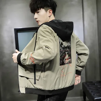 

Hooded jacket Men's coat 2019 spring and autumn new casual clothes