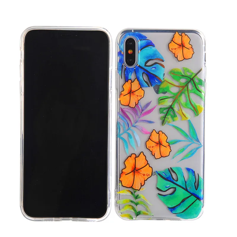 colorful world lucency Gold Foil Bling Phone Case For iPhone X XS Max XR Soft IMD Cover 7 8 6 6s Plus Glitter |