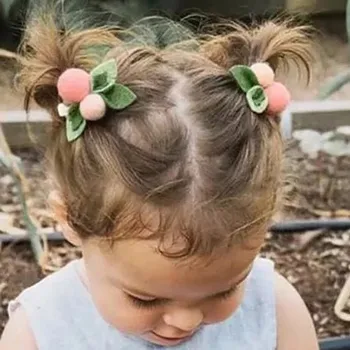 

Baby Girls Hair Accessories Cute Clips Fruit Orange Design Hairpin Children Hairpin Princess Hair Accessories