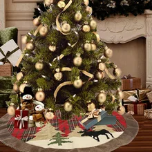 Navidad Рождественская елка юбка Buffalo клетчатый ковер веселые рождественские украшения для дома натальная Рождественская елка юбки год