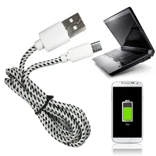 V8 Micro 2.0 USB Flat Noodle Data Charger Cable For Android Cell Phones New