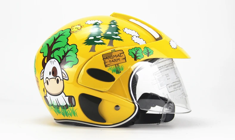 Милый детский мотоциклетный шлем для мотокросса, удобные защитные шлемы для детей 3-9 лет