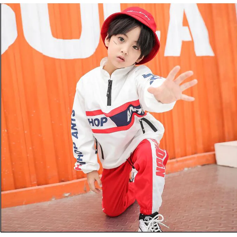 Kids Jacket Jogger Pants Hip Hop Stage Clothing Suits Jazz Dance Costume  Girls Boys Ballroom Dancing Street wear Outfits