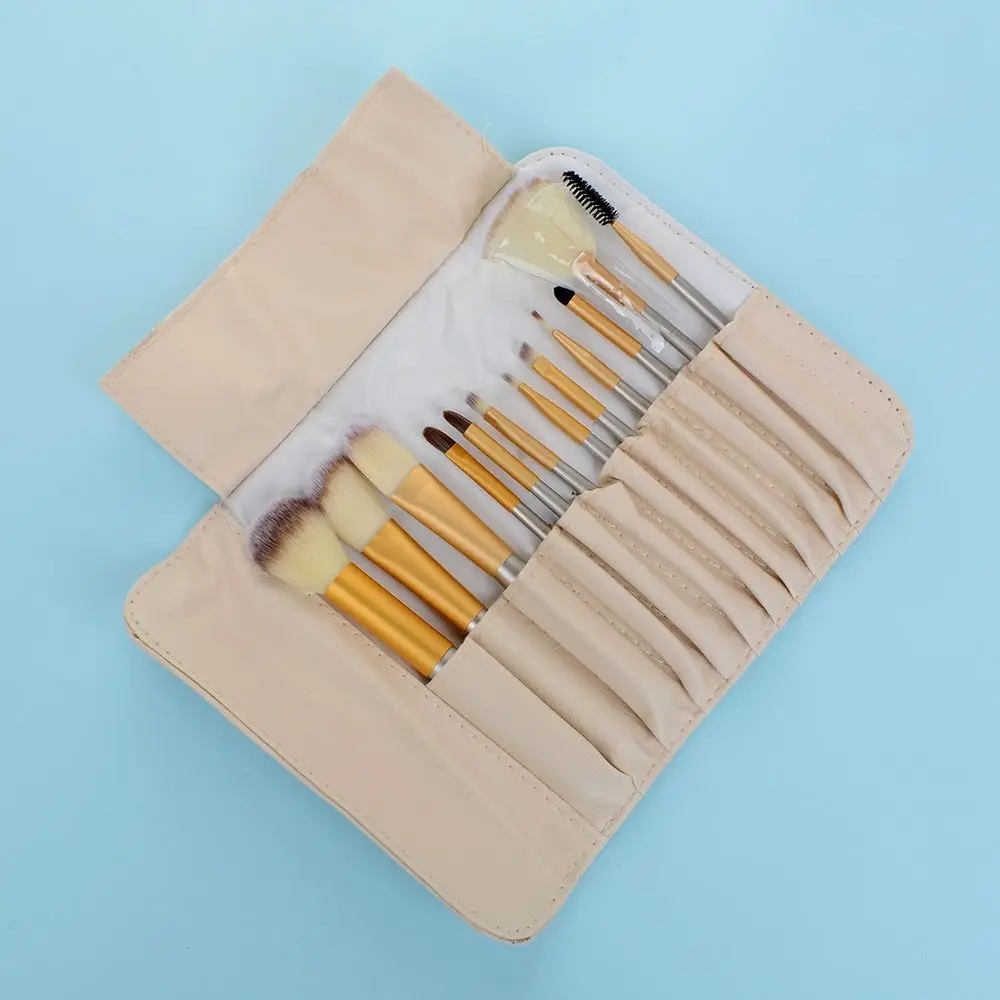 

Profesional Makeup Brush Set Synthetic Foundation Blush Eyeliner Brushes 12Pcs Fashion Makeup Tools