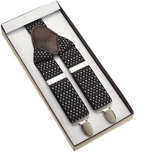 Жаккардовая подтяжки 3,5 см ширина мужские подтяжки с бесплатной доставкой