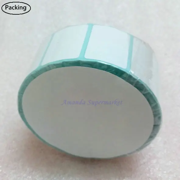 Sticker 45*15mm 1500 Pcs/Roll Thermal Label Sticker For Supermarket Label,Carton Label,Logistics Label Direct Print High Quality