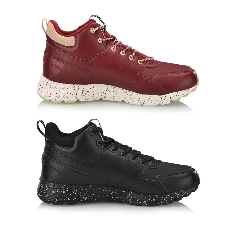 Распродажа) Li-Ning/женские классические кроссовки для отдыха из вулкана; флисовые кроссовки с подкладкой; спортивная обувь для образа жизни; AGCN188 YXB253