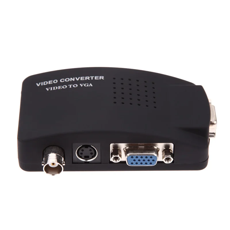 CC tv DVD DVR камера ТВ BNC S-Video VGA вход на VGA выход ПК конвертер адаптер PAL/NTSC авто-детектива