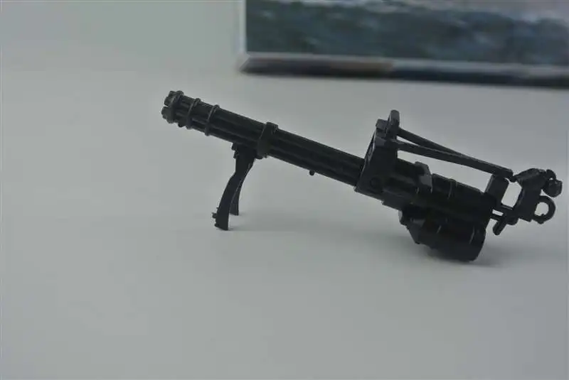 Модель пластикового пистолета, 1:8, сборная пулемётная пушка MG42 Barrett Gatlin, винтовка-автомат, Классическая сборка, строительные игрушки, 10 пушек - Цвет: F