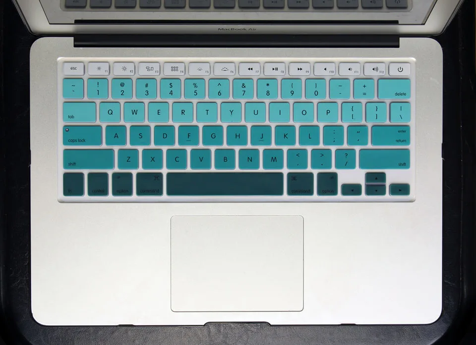 Силиконовые США Версия английского алфавита градиент Цвета клавиатура крышка наклейки протектор для MacBook Air 13 дюймов