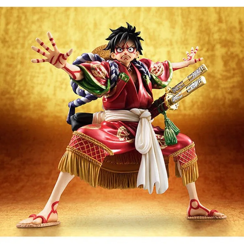 

ONE PIECE Luffy Kabuki Edition GK Statue The Straw Hat Pirates Captain PVC Action Figure Collection Model Toy M820