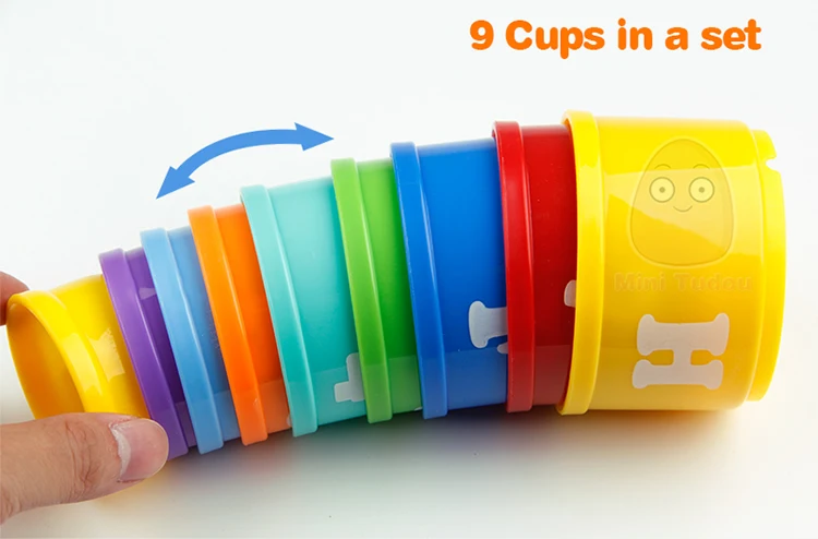 Baby Toys Multifunctional Learning Cube With Clock Sort Geometric Blocks Stacking Cups Early Educational Toy For Kids